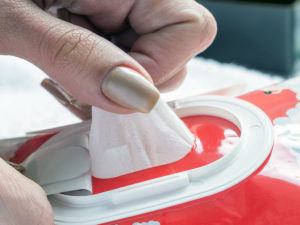 Flushable wet wipes